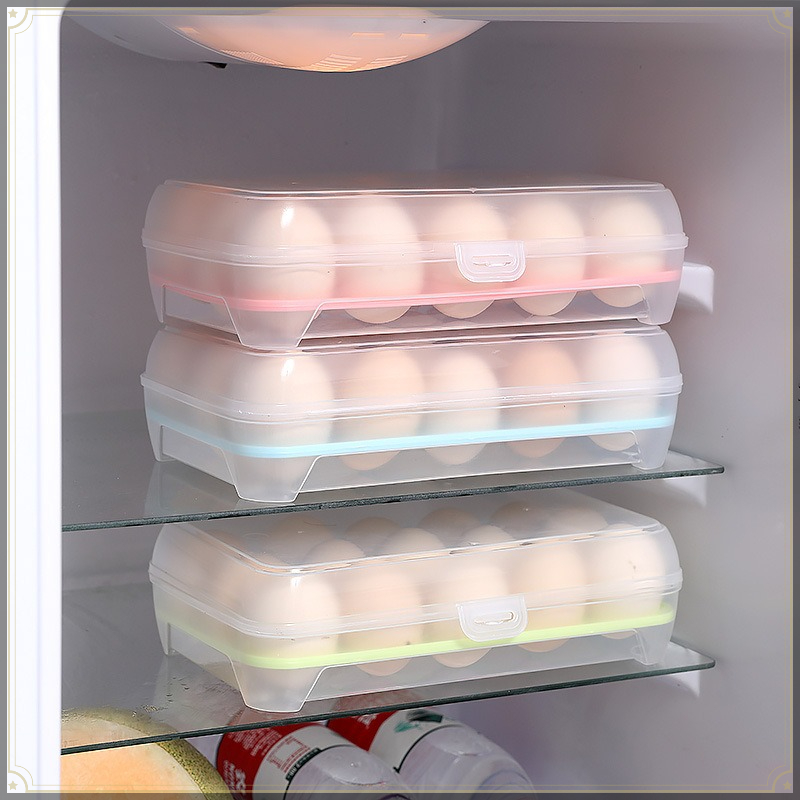 Egg Storage Box 15 Grids PP Vi - Egg Storage Holder recension och pris