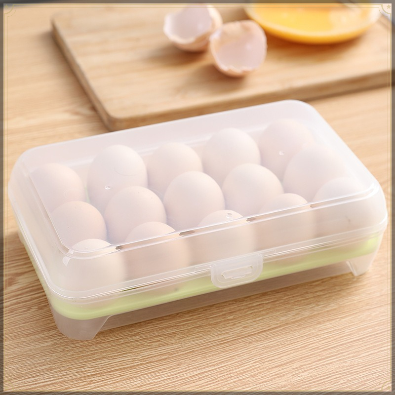 Egg Storage Box 15 Grids PP Vi - Egg Storage Holder recension och pris