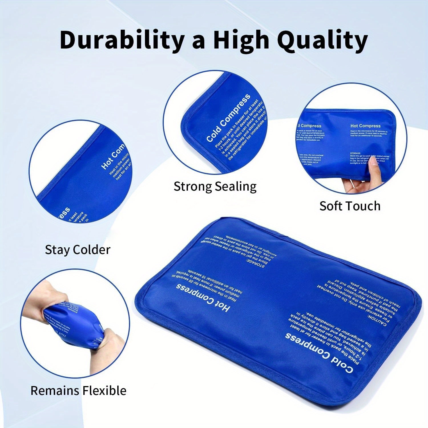 Ice Packs for Injuries Hot Col - Cold Pack Ice Gel recension och pris