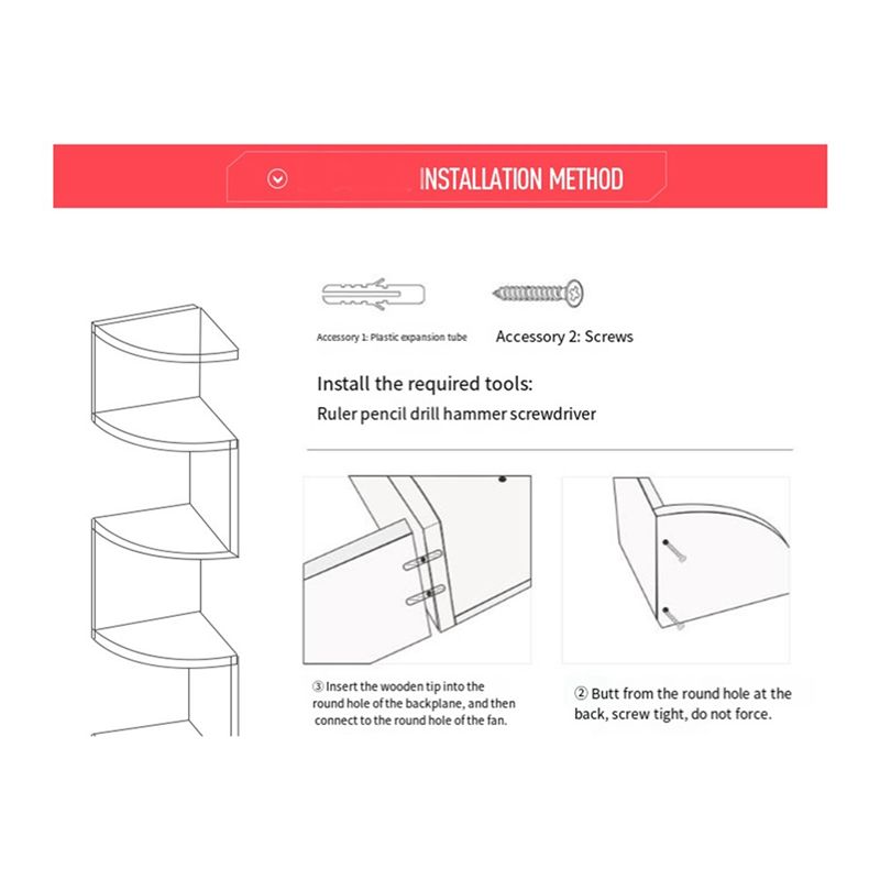 ABUL-Corner Shelf Corner Corne - Food Storage Shelving recension och pris
