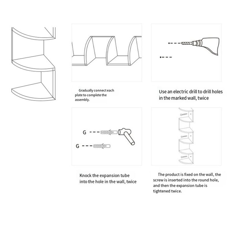 ABUL-Corner Shelf Corner Corne - Food Storage Shelving recension och pris
