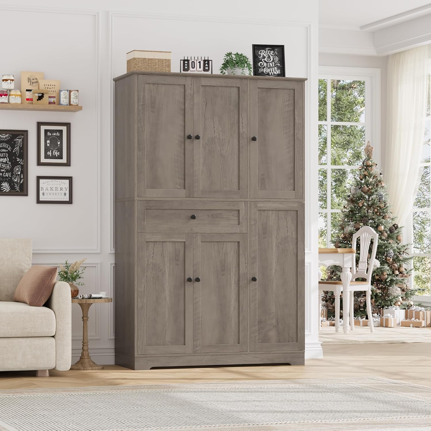 Kitchen Pantry Storage Cabinet - Food Storage Drawers recension och pris