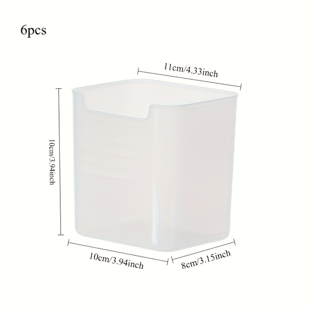 6Pcs Clear Refrigerator Storag - Food Storage Bins recension och pris