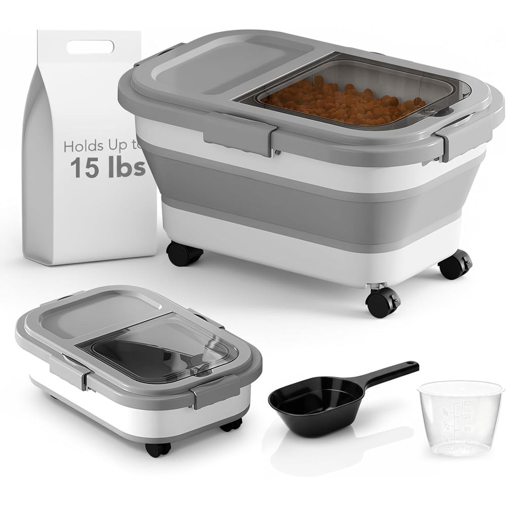 15 Lbs Dog/Cat Food Storage Co - Food Storage Pet recension och pris