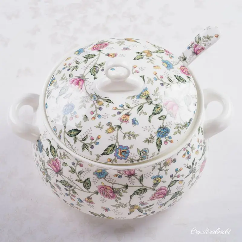 9 Inch, Bone China Tureen for  - Food Storage Plants recension och pris