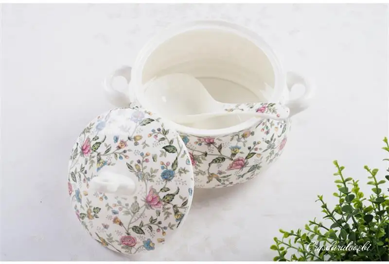9 Inch, Bone China Tureen for  - Food Storage Plants recension och pris