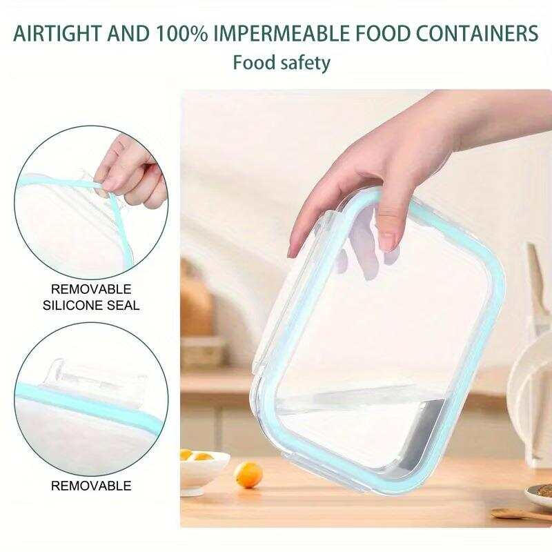 16pcs Sealed Glass Food Storag - Glass Meal Prep Container recension och pris