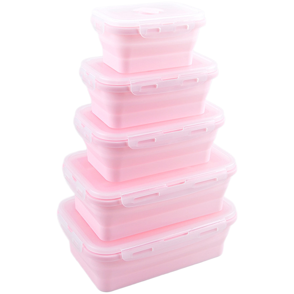 Foldable Silicone Lunch Box Se - Food Storage Microwave Safe recension och pris