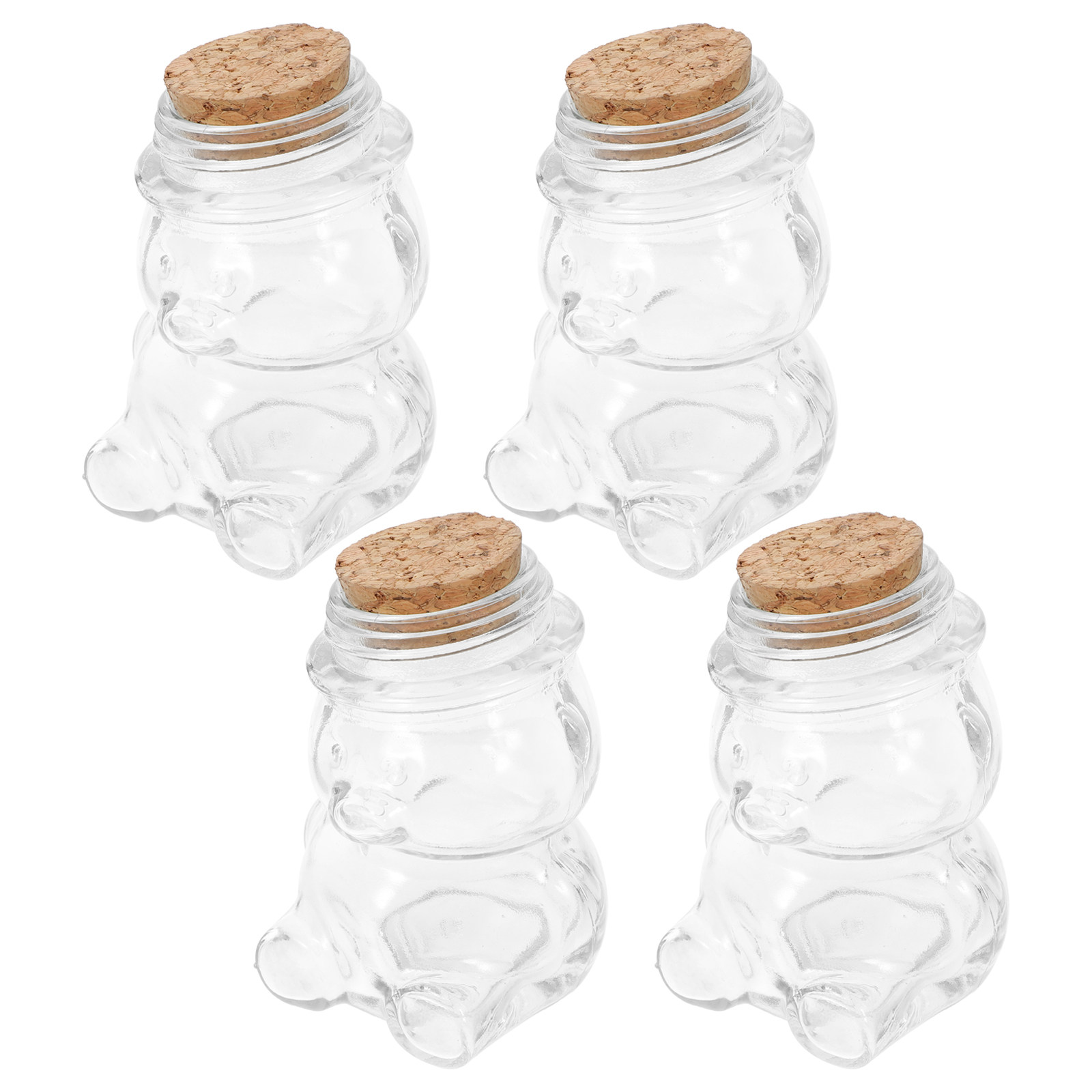 4Pcs Glass Candy Jar Set Trans - Food Storage Jars Airtight recension och pris