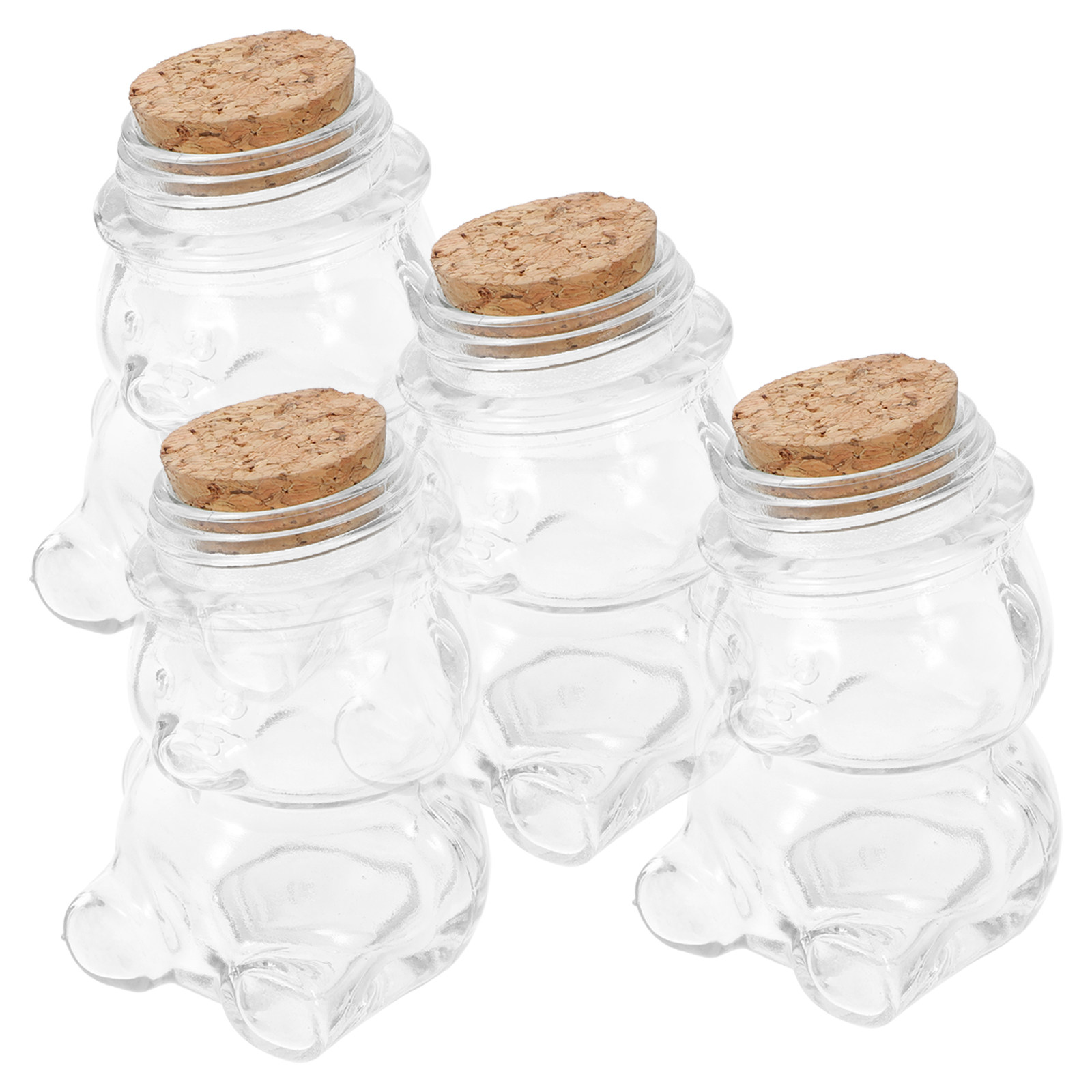 4Pcs Glass Candy Jar Set Trans - Food Storage Jars Airtight recension och pris