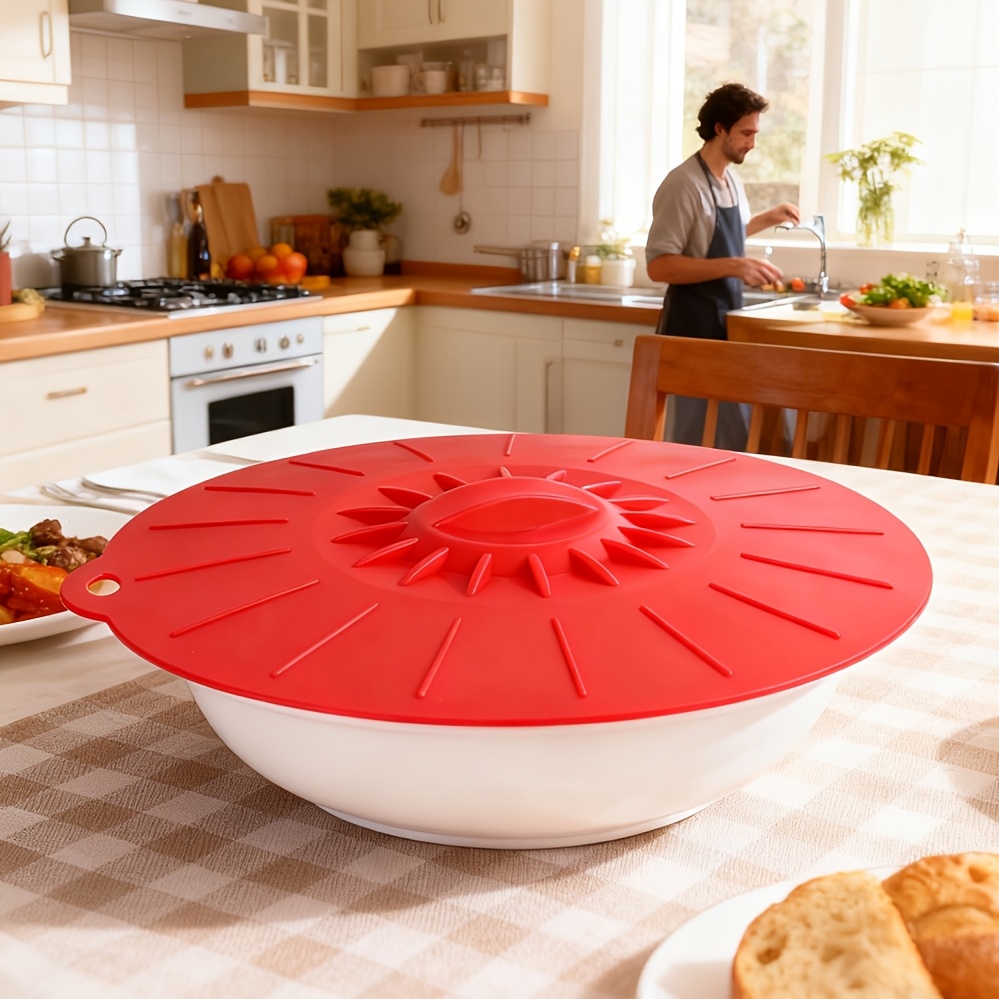 5-Piece Silicone Lids, Heat-Re - Food Storage With Colander recension och pris