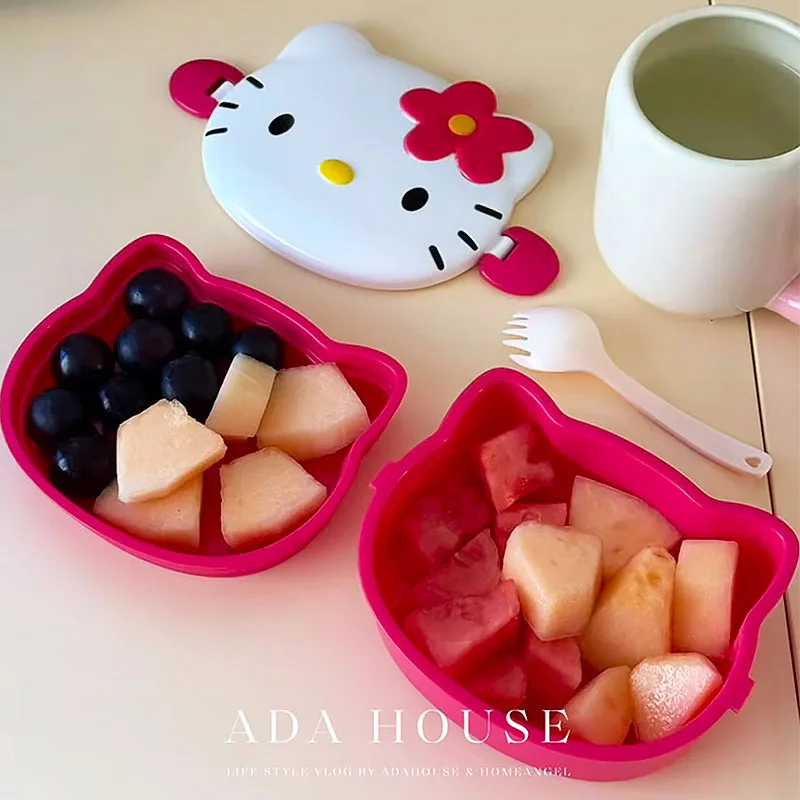 Cute Hello Kitty Shaped Lunch  - Food Storage No Plastic recension och pris