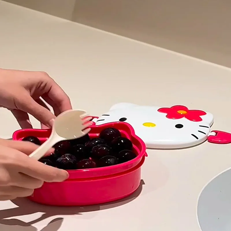 Cute Hello Kitty Shaped Lunch  - Food Storage No Plastic recension och pris