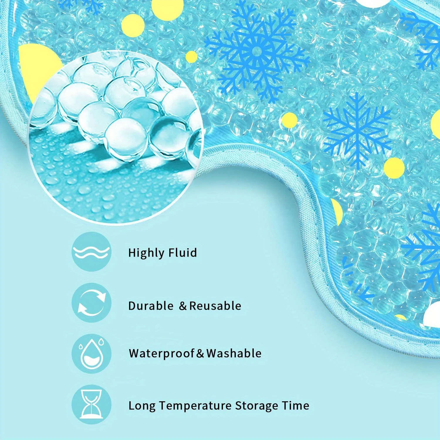 Cooling Eye Mask with Gel Bead - Cold Pack Ice Gel recension och pris