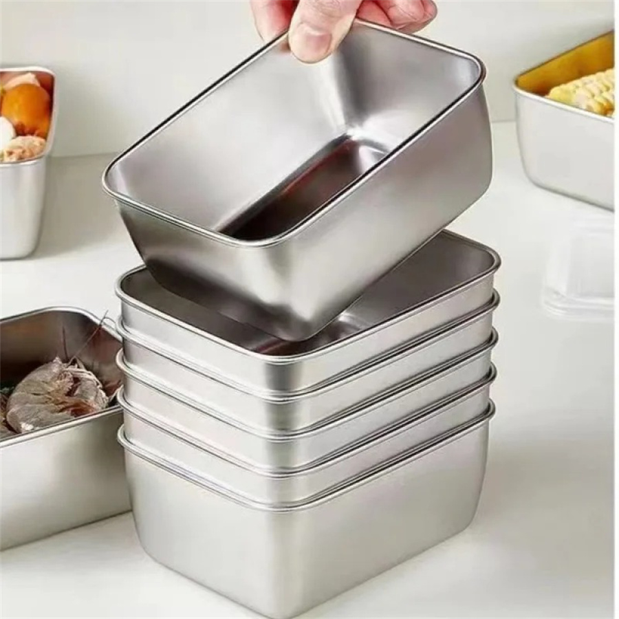 1/3/5pcs Stainless Steel Food  - Food Storage With Colander recension och pris