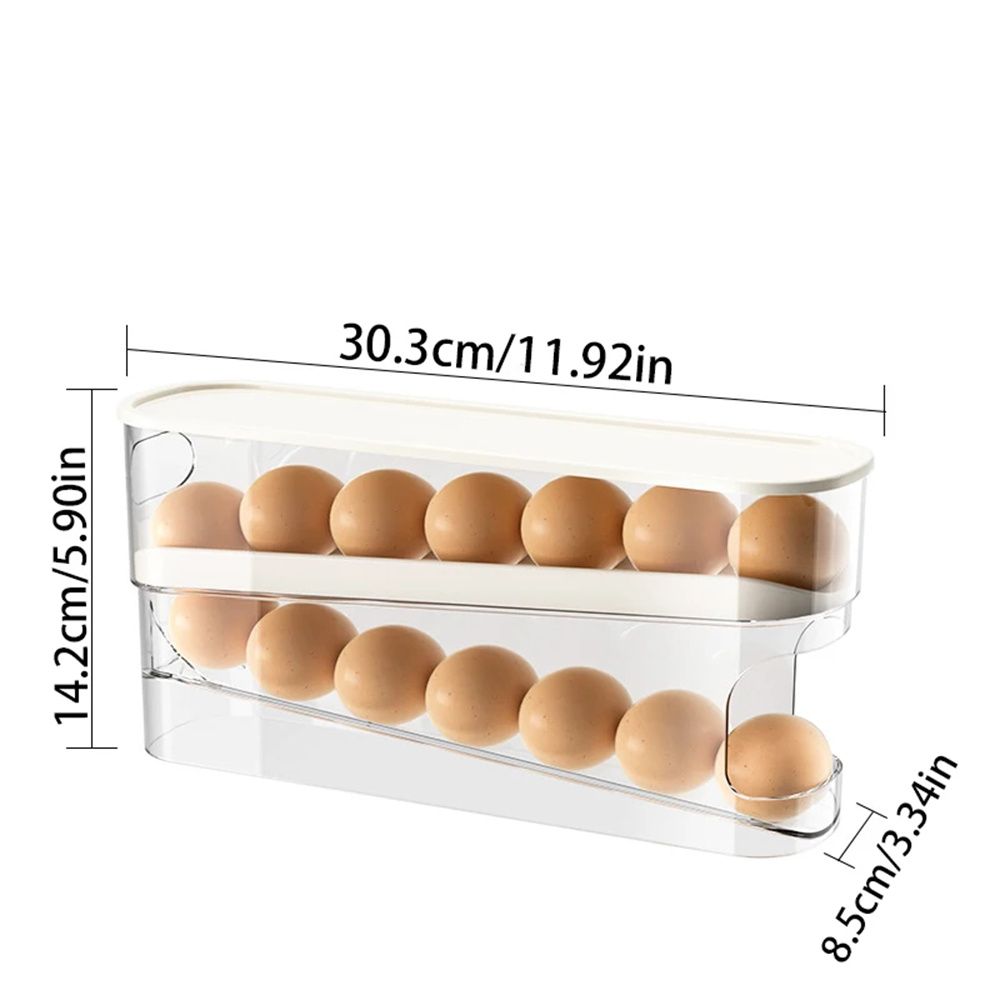 1PC Slide Type Egg Carton Doub - Egg Storage Holder recension och pris
