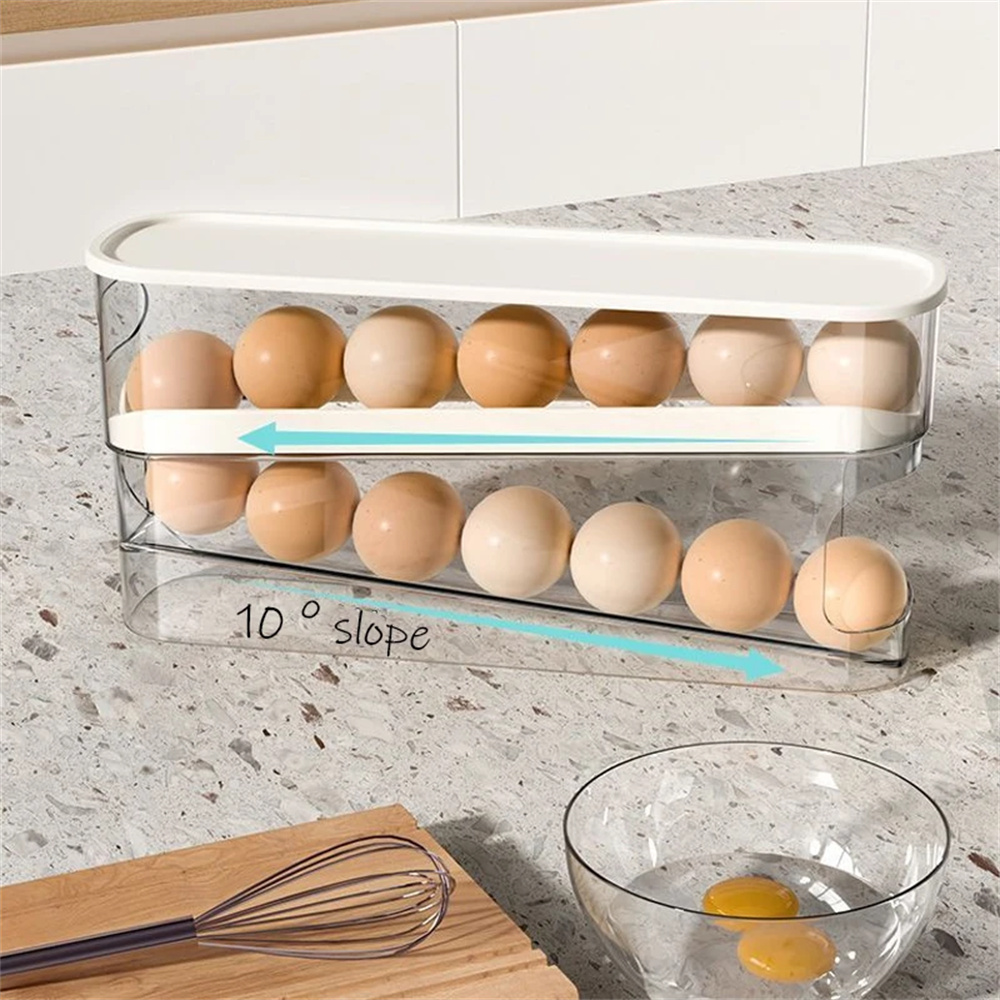 1PC Slide Type Egg Carton Doub - Egg Storage Holder recension och pris