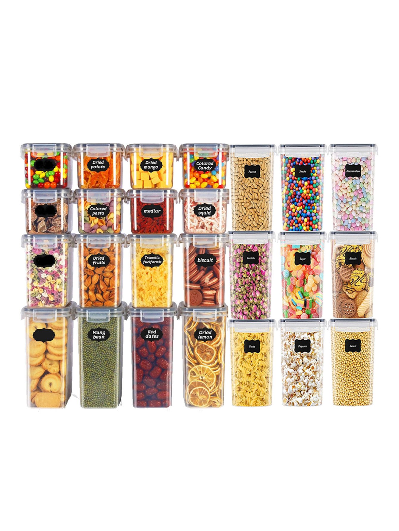 48pcs, Sealed Food Storage Con - Food Storage With Colander recension och pris
