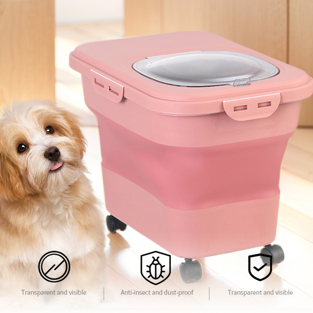Collapsible Dry Cat Food Box 2 - Food Storage Pet recension och pris