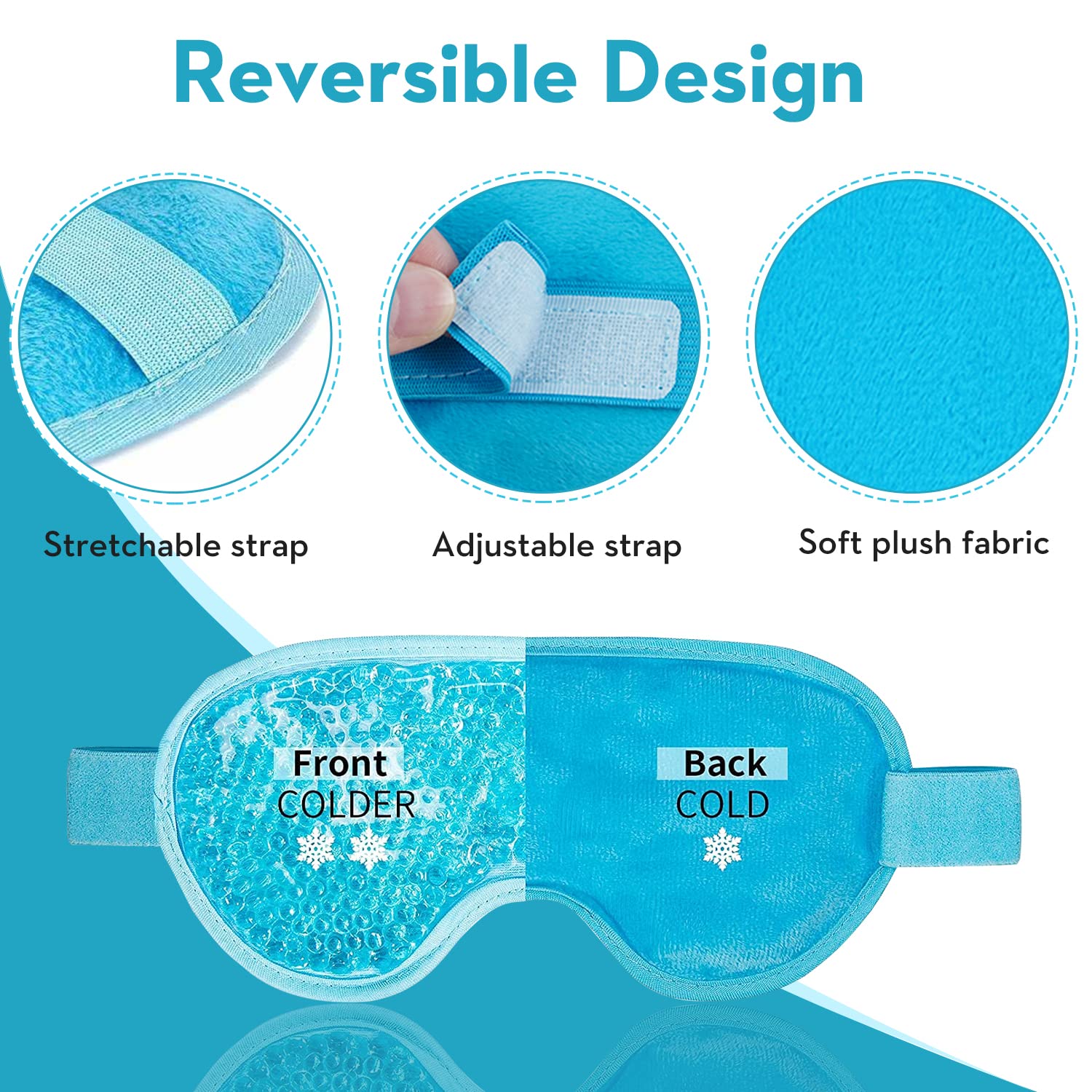 Cooling Eye Mask Gel Eye Mask  - Cold Pack Ice Gel recension och pris