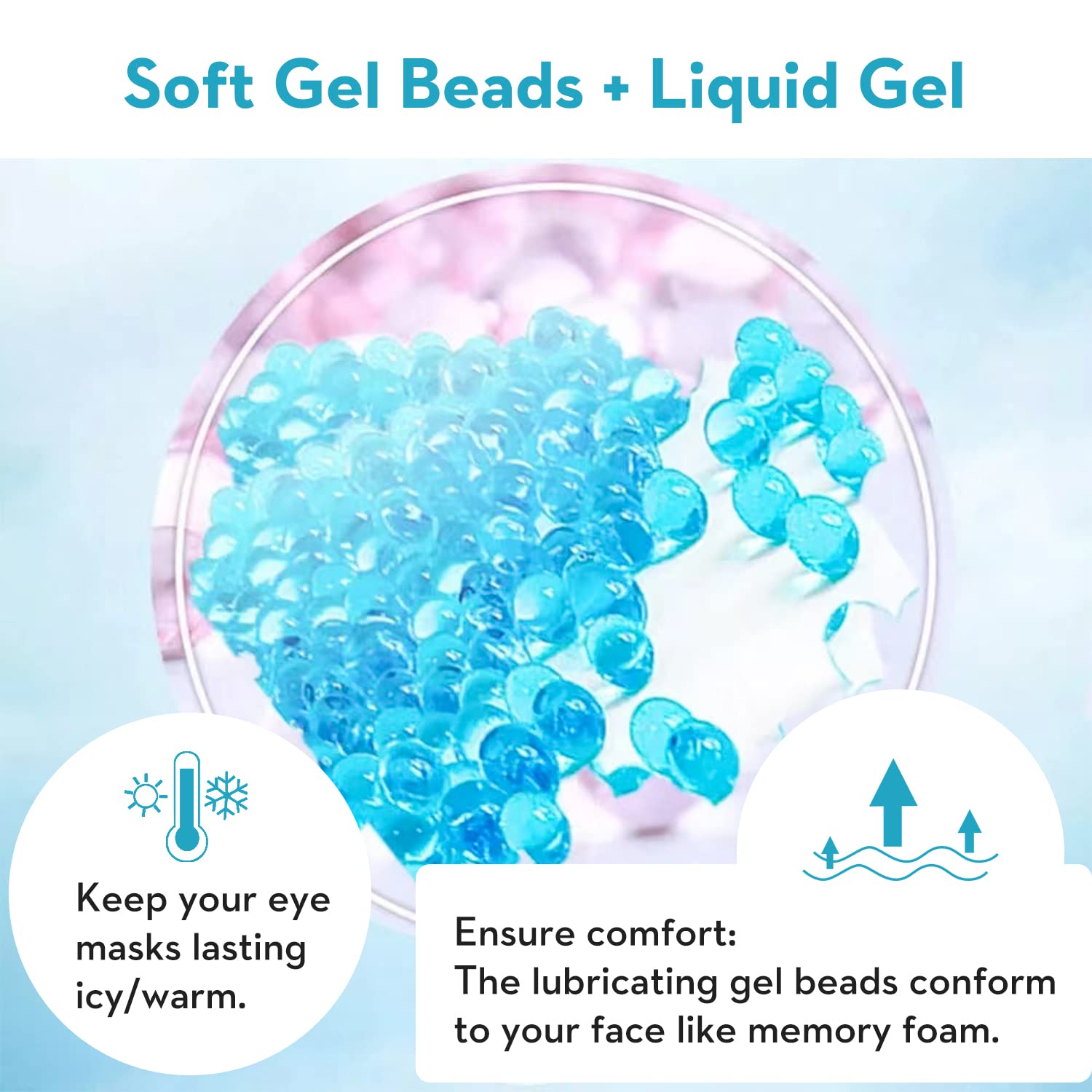 Cooling Eye Mask Gel Eye Mask  - Cold Pack Ice Gel recension och pris