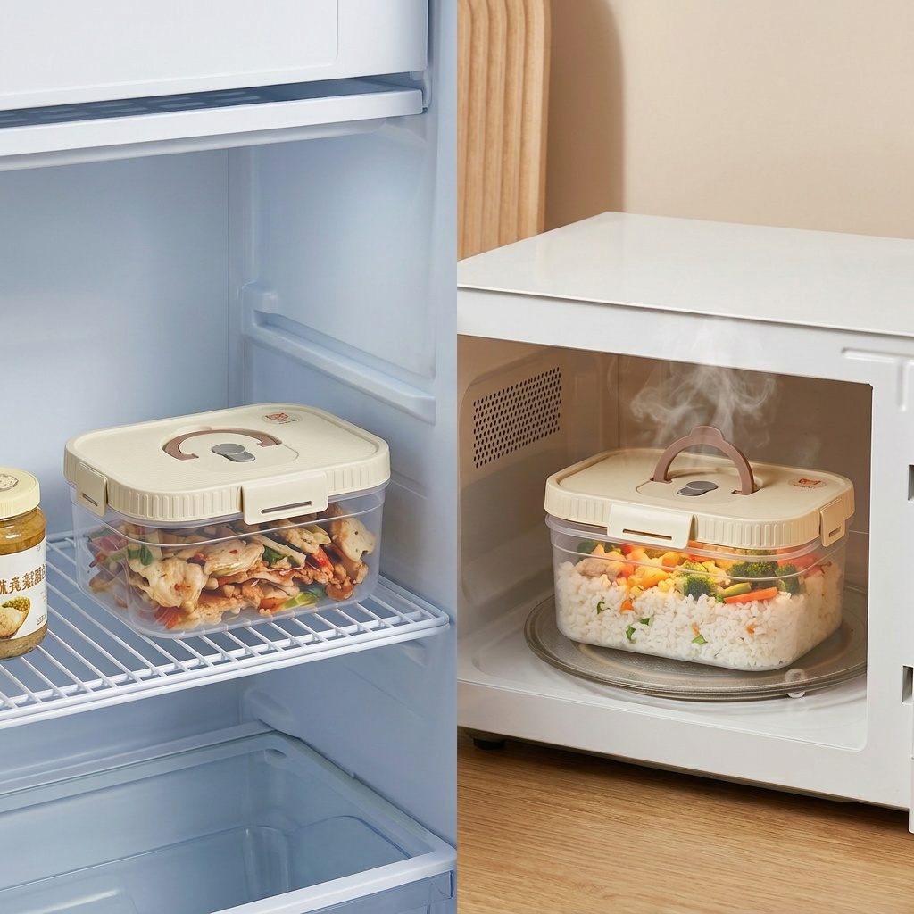Clear Plastic Food Storage Box - Food Storage Microwave Safe recension och pris