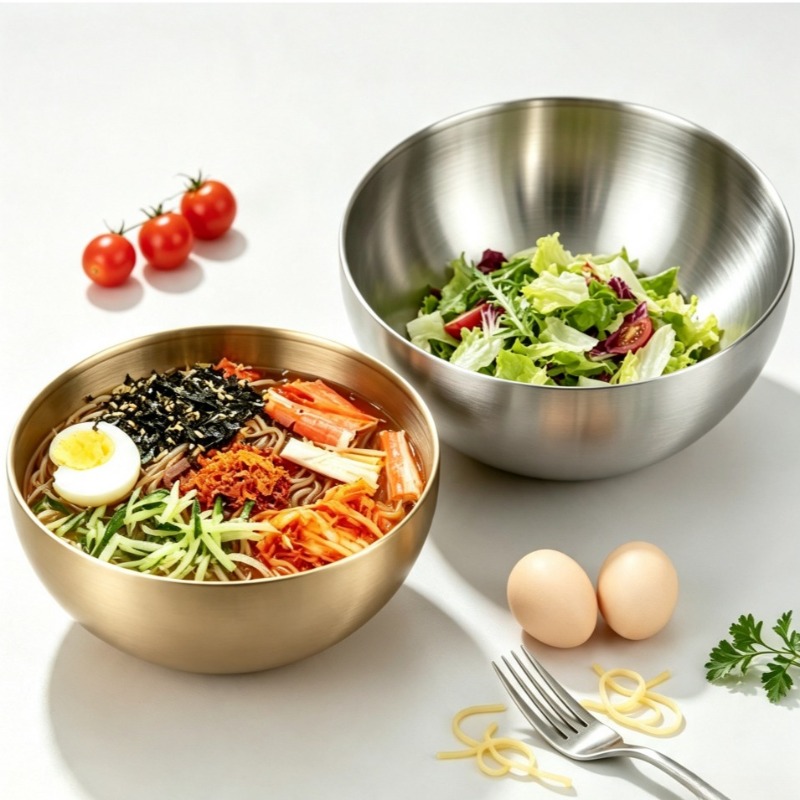 Stainless Steel Mixing Bowls M - Food Storage Stainless Steel Containers recension och pris
