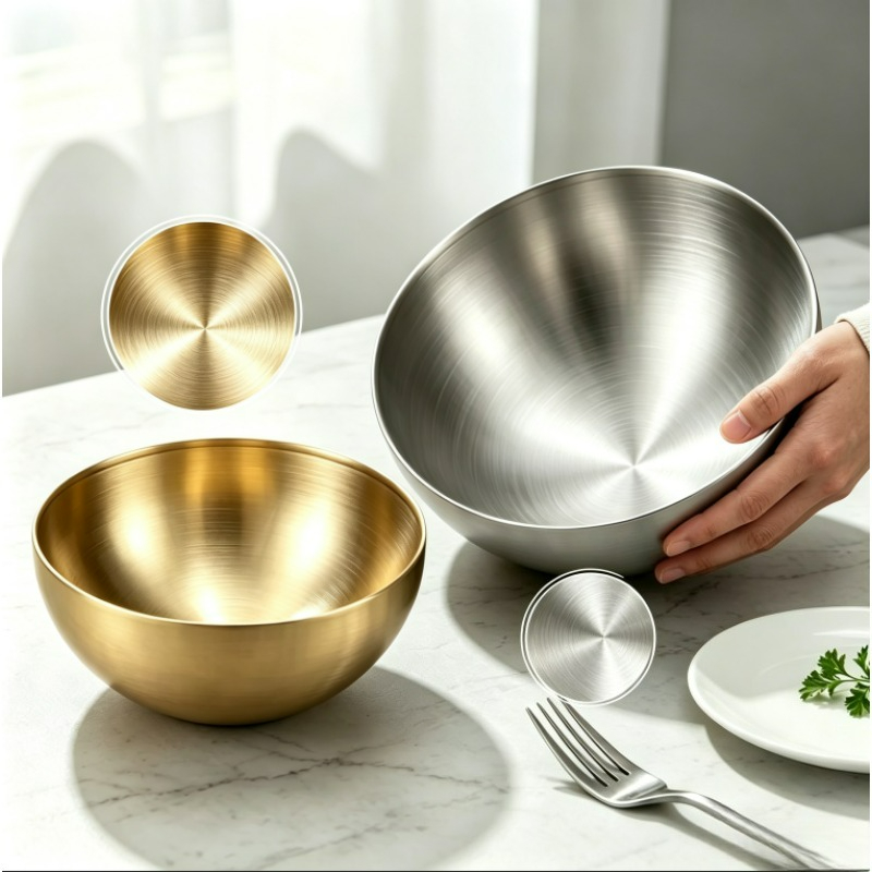 Stainless Steel Mixing Bowls M - Food Storage Stainless Steel Containers recension och pris